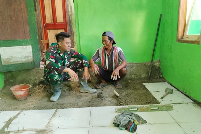 Kerja Bakti Rehab Rumah di Desa Sijenggung Capai 95 persen