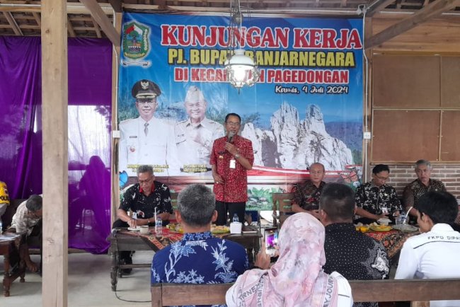 Danramil Hadiri Kunjungan Kerja Pj Bupati di Desa Kebutuhjurang