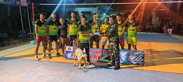 Daramil 01/ Banjarnegara Tutup Open Turnamen Bola Volly Danramil Cup