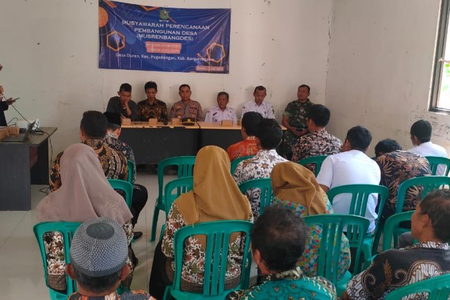 Babinsa Duren Hadiri Musdes Penetapan RPJMDes dan Siap Dukung Program Desa