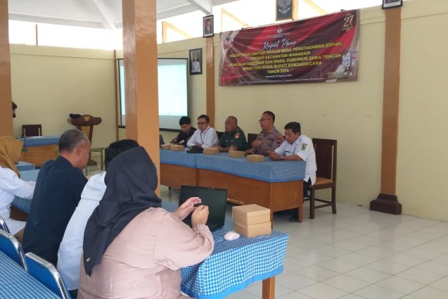 Danramil Wanadadi Hadiri Rapat Pleno Terbuka Rekapitulasi Daftar Pemilih Hasil Pemutakhiran