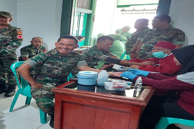 Kodim 0704 Banjarnegara Gelar Donor Darah Sambut HUT ke-63 Korem 071 Wijayakusuma