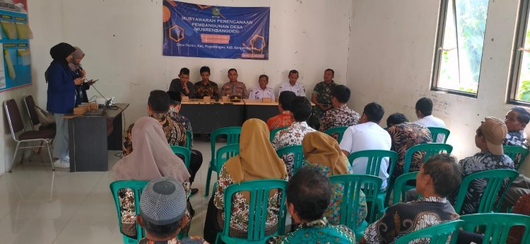 Babinsa Duren Hadiri Musdes Penetapan RPJMDes dan Siap Dukung Program Desa