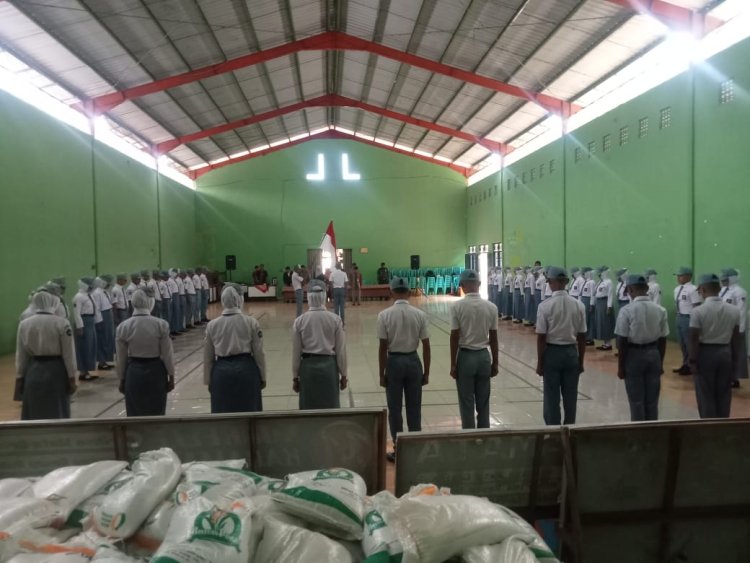 Danramil12 Sigaluh menghadiri pengkuhan paskibra