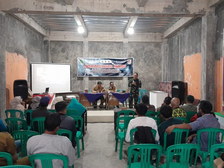 Danramil 04/Karangkobar Hadiri Sosialisasi Bahaya Narkoba bagi Generasi Muda