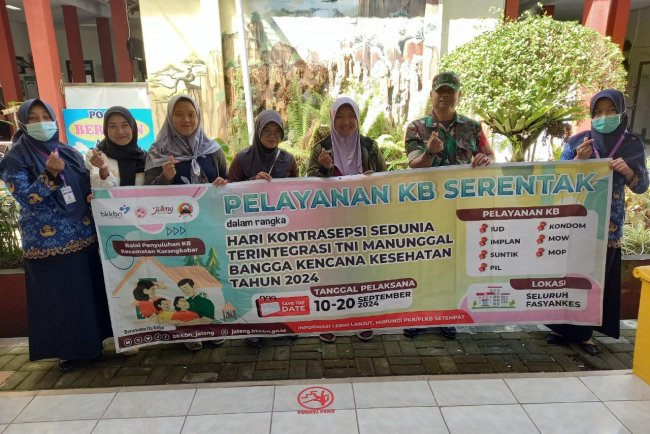 Babinsa Dampingi Pelayanan KB Serentak dalam Rangka Hari Kontrasepsi Sedunia