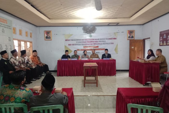 Hadiri Pelantikan Perangkat Desa Babinsa Koramil 14 Madukara