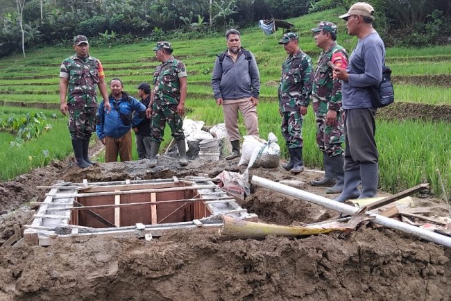 Danramil Dan Babinsa Melaksanakan Pendampingan Kegiatan Pompanisasi