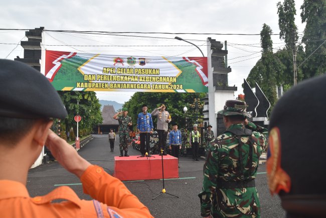 Apel Gelar Pasukan dan Perlengkapan Kebencanaan Kabupaten Banjarnegara Tahun 2024
