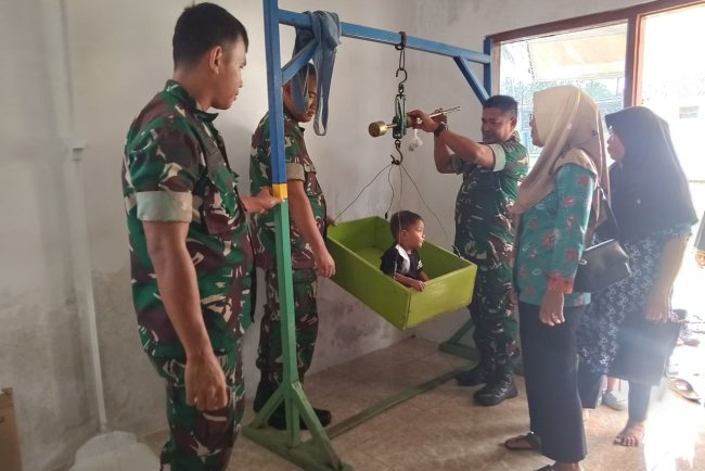 Babinsa Koramil 09 Susukan Selalu semangat Kerjasama dengan Bidan Desa