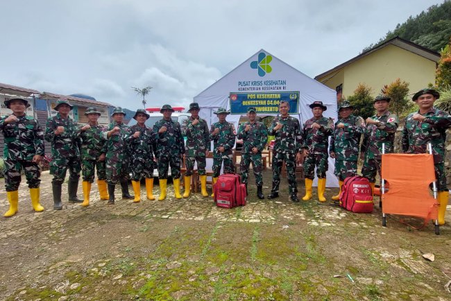 Denkesyah Purwokerto Dirikan Posko Kesehatan di Lokasi Bencana Tanah Longsor di Petungkriyono