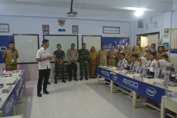 Dandim 0704 Banjarnegara Tinjau Langsung Hari Pertama Program Makan Bergizi Gratis di SMK Pancabakti