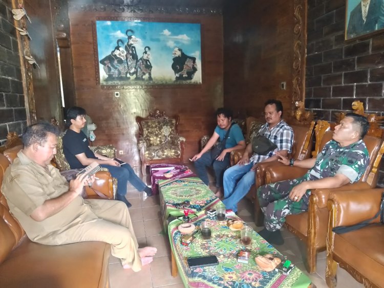 Danramil 09 Susukan Jalin silaturahmi Bersama Kades Desa Kemranggon