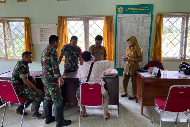 Babinsa Kunjungi Kantor Balai Penyuluh Pertanian