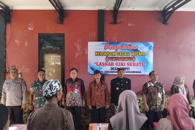Danramil Hadiri Acara Rewahan dan Pengukuhan Kelompok Sadar Wisata Laskar Giri Saketi