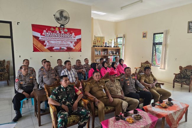 Babinsa Hadiri Kegiatan Launching Penguatan Program Pekarangan Pangan Lestari