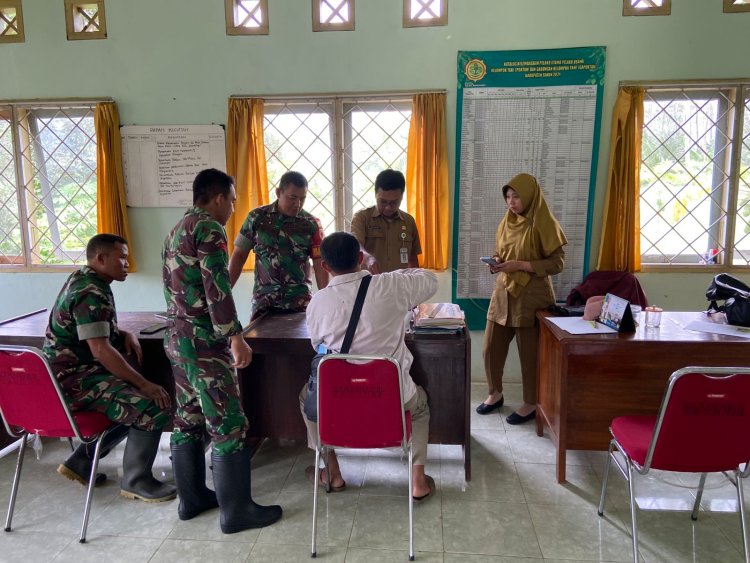 Babinsa Kunjungi Kantor Balai Penyuluh Pertanian