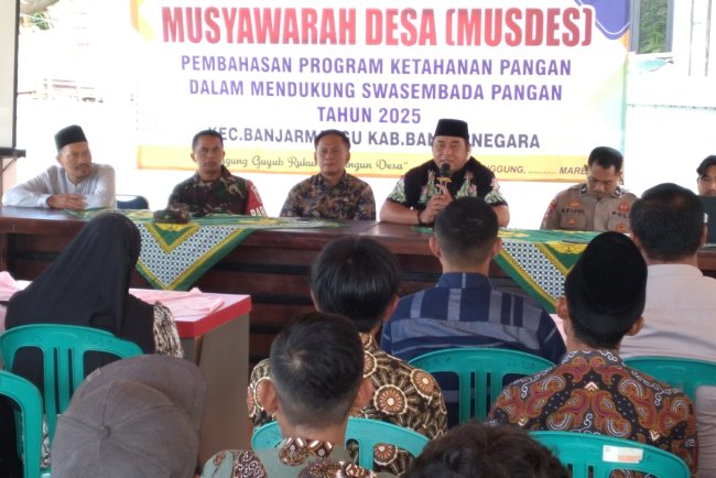 Babinsa Hadiri Acara Musyawarah Desa Tentang Ketahanan Pangan 