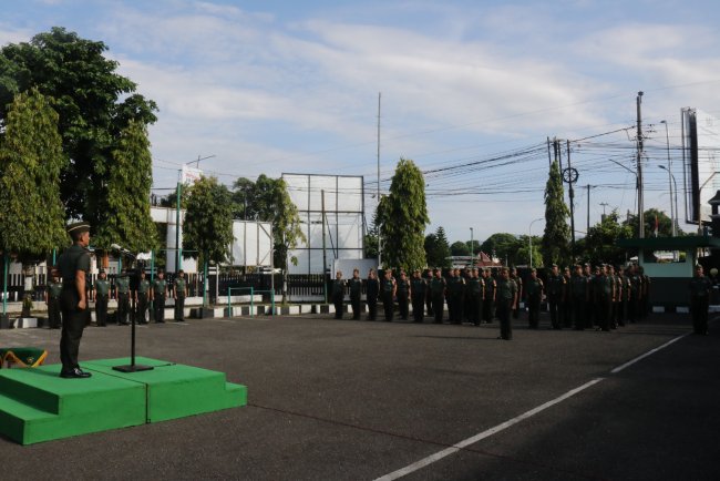 Dandim Banjarnegara Pimpin Korp Raport Kenaikan Pangkat Momentum Syukur dan Motivasi di Awal April