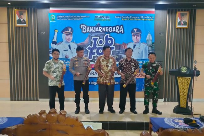 Danramil Hadiri Job Fair Di Kecamatan Karangkobar