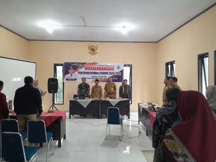 Mewakili Danramil Babinsa Hadiri Musrenbangdes Rencana Pembangunan Jangka Menengah Desa Periode 2025-2032