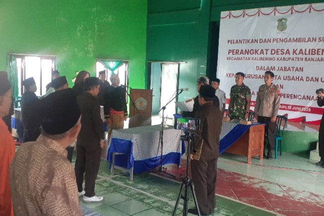 Hadiri Pelantikan Perangkat Desa Danramil 06 Kalibening Harapkan Pejabat Baru Mendedikasikan Untuk Kepentingan Masyarakat