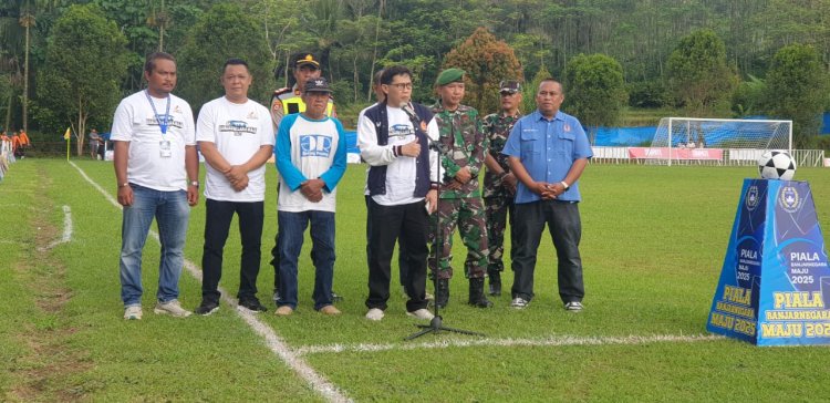 Danramil Hadiri Opening Turnamen Sepakbola Banjarnegara Maju