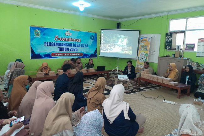Mewakili Danramil Babinsa  Menghadiri Sosialisasi Pengembangan Desa B2SA