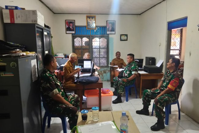 Babinsa selalu Tingkatkan Kerja Sama Yang Baik bersama Perangkat Desa
