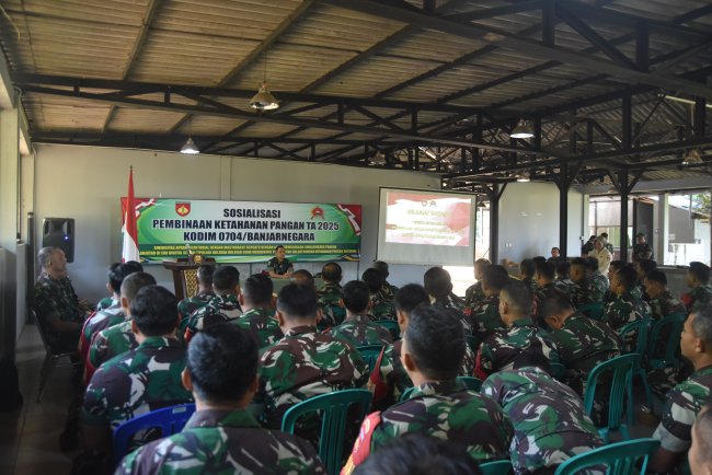Kodim 0704 Banjarnegara Gelar Sosialisasi Ketahanan Pangan di Era Digital