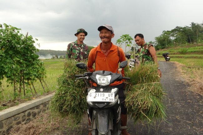 Petani Desa Windurojo Bersyukur Jalannya Dibangun TMMD