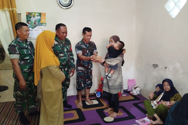 TNI Hadir di Tengah Posyandu Satukan Langkah Cegah Stunting di Desa Susukan