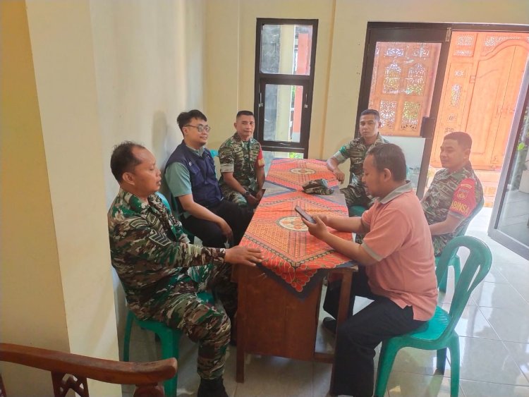Babinsa Koramil 13 Banjarmangu Bersilaturahmi Ke Kantor BPP Banjarmangu