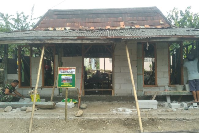 Progress Pembangunan Rumah Mbah Kasno Capai 60% dalam Program TMMD Reguler Ke-125 TA 2025