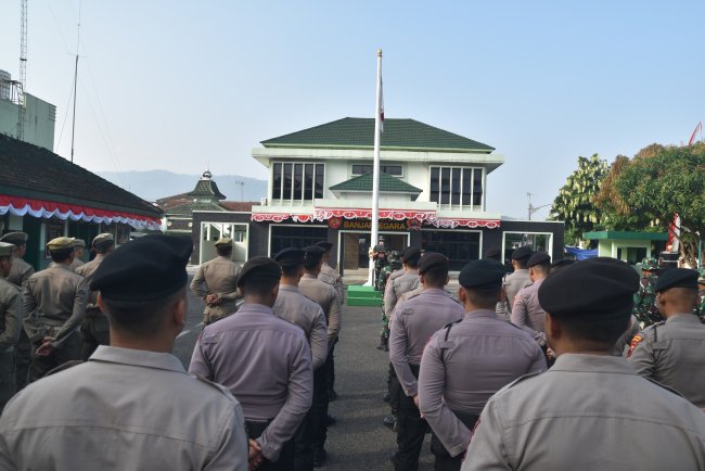 Banjarnegara Siaga Bencana Dandim 0704 Banjarnegara Pimpin Apel Kekuatan