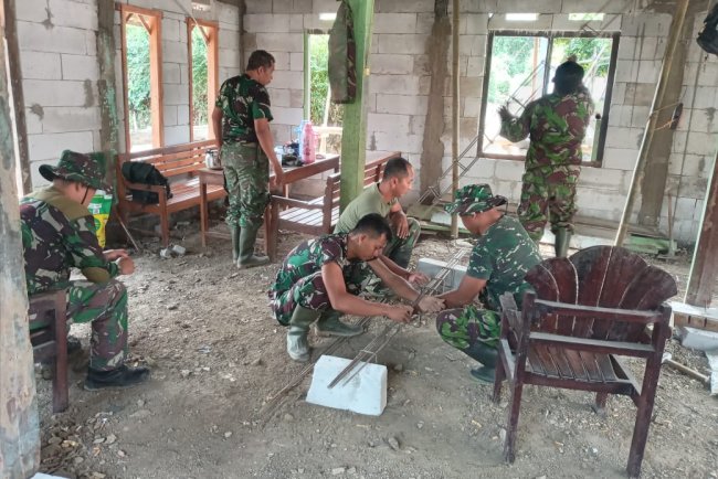 Semakin Kompak, Satgas TMMD Reguler ke-125 Kodim 0710/Pekalongan Tunjukkan Kekompakan di Desa Windurojo