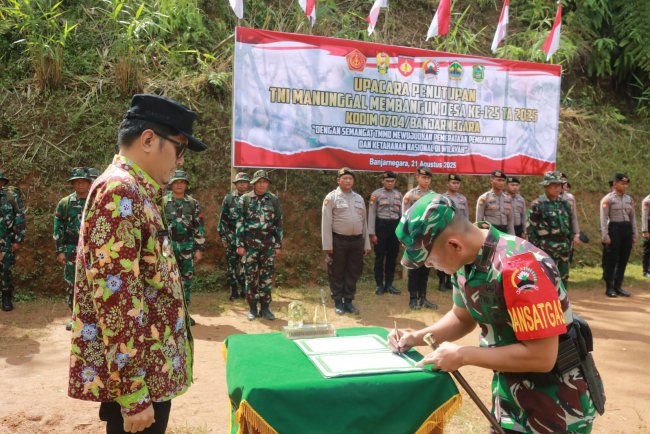 TMMD Sengkuyung Tahap III Banjarnegara Ditutup Bukti Nyata Sinergi TNI dan Rakyat