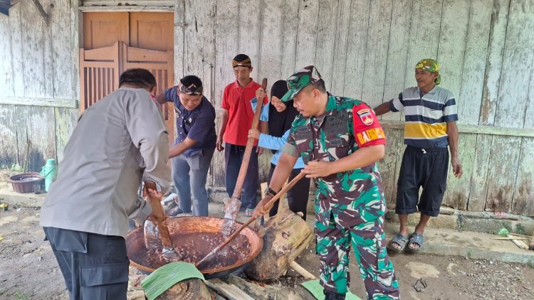 Babinsa Dukung Lomba membuat jenang Semarakkan Peringatan HUT RI Ke-80