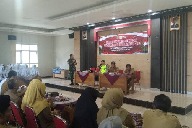 Danramil 04 Karangkobar Bersama Babinsa Hadiri Kegiatan Pembubaran Panitia HUT RI Ke 80