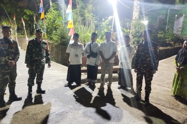 Patroli Malam Babinsa dan Banser Wujud Sinergi Jaga Kamtibmas di Susukan