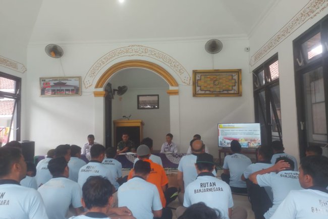 Kasdim Banjarnegara Isi Wawasan Kebangsaan untuk Warga Binaan Rutan