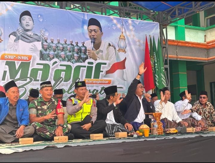 Hadiri Peringatan Maulid Nabi Di SMK NU 1 Karangkobar Babinsa Ajak Kita Semua Ikuti Keteladanan Nabi Muhammad SAW