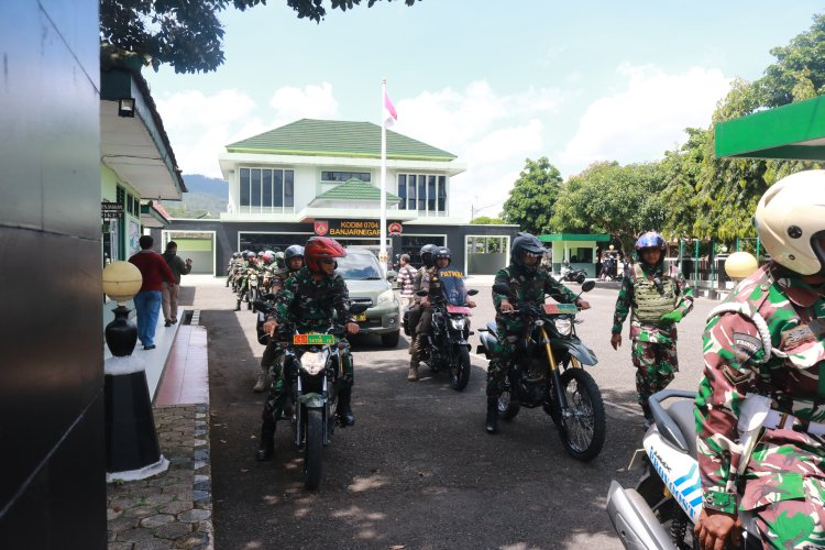 Jelang HUT ke-80 TNI Kodim 0704 Banjarnegara Gelar Patroli Gabungan Jaga Kondusifitas Wilayah
