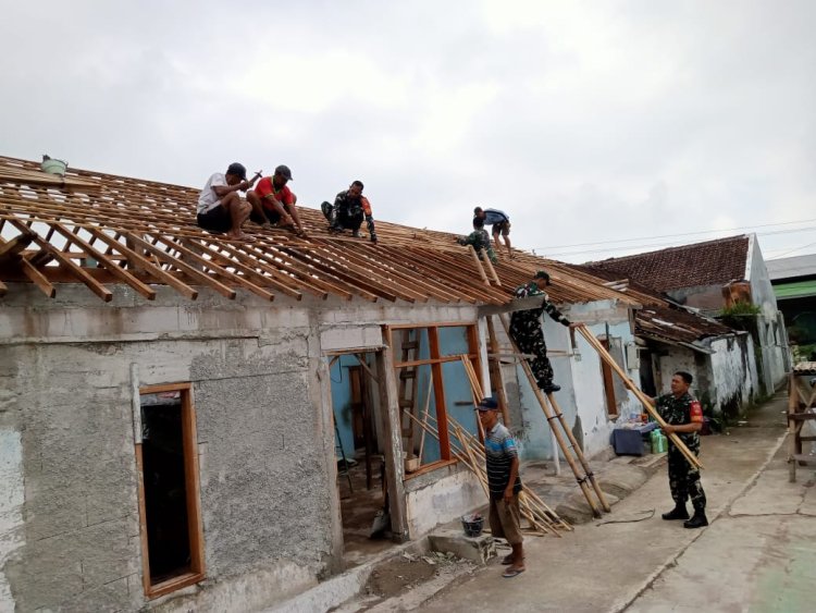 RTLH Suratman Bukti Nyata Kemanunggalan TNI dan Rakyat