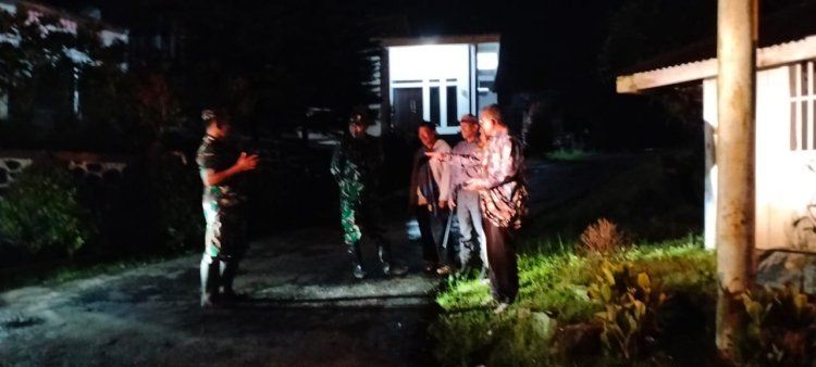 Babinsa Jajaran Kodim 0704 Banjarnegara melaksanakan Patroli Wilayah Binaan