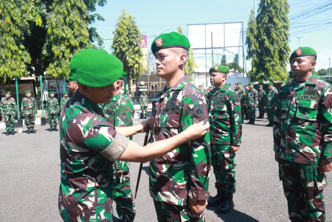 Kenaikan Pangkat dan Pelepasan Purna Tugas di Kodim 0704 Banjarnegara