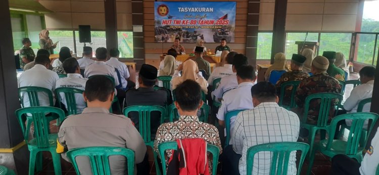 Semarak Tasyakuran HUT TNI ke-80 Posramil Pandanarum Eratkan Sinergi dengan Masyarakat