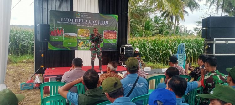 Danramil 10 Bawang Hadiri Farm Field Day dan Sekolah Lapang Tanam Terpadu 2025