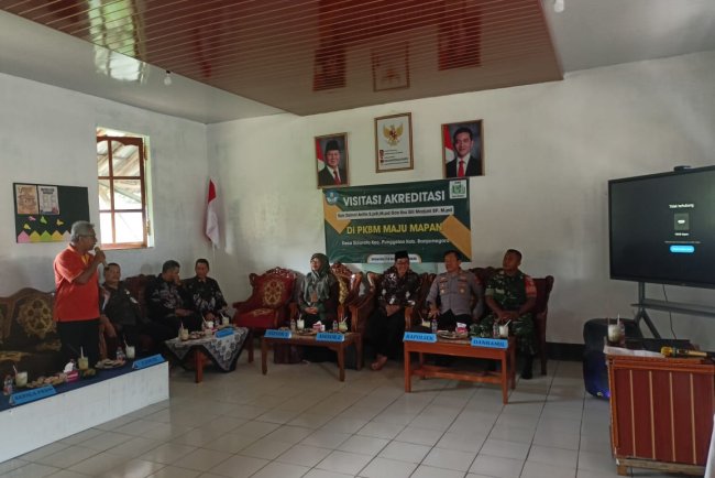 Babinsa Koramil 11 Punggelan Hadiri Pembukaan Visitasi Akreditasi PKBM  Maju Mapan