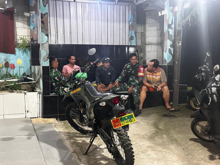 Babinsa sigap melaksanakan Patroli Wilayah ciptakan lingkungan yang aman dan kondusif